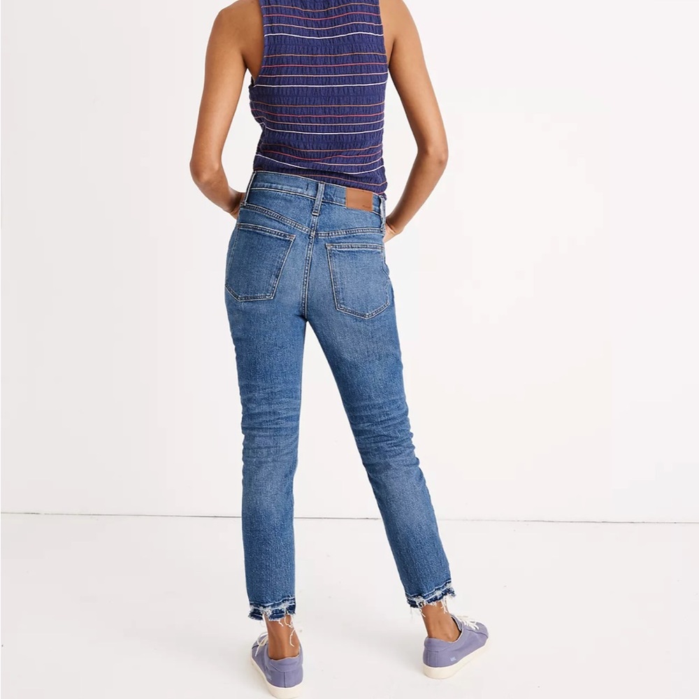 Madewell The High-Rise Slim Boyjean in Melbourne Wash 23